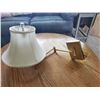 Image 5 : White Wall Shelf & 3 Assorted Lamps