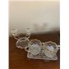 Image 1 : Crystal Candle Stick and Cream Sugar Bowls