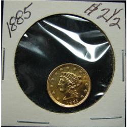 1885 $2 ½ U.S. LIBERTY GOLD COIN