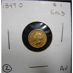 1849-O $1 U.S. LIBERTY GOLD COIN