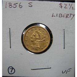 1856-S $2 ½ U.S. LIBERTY GOLD COIN