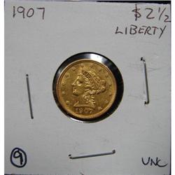 1907 $2 ½ U.S. LIBERTY GOLD COIN