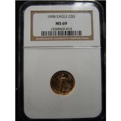 1998 $5 U.S. EAGLE GOLD COIN