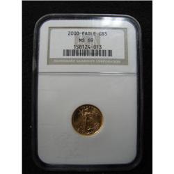 2000 $5 U.S. EAGLE GOLD COIN