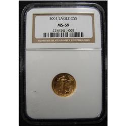 2003 $5 U.S. EAGLE GOLD COIN