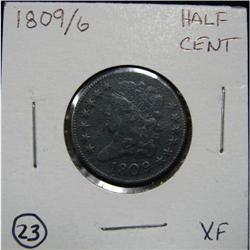 1809/6 U.S. HALF CENT