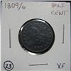 1809/6 U.S. HALF CENT