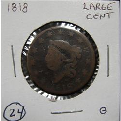 1818 CORONET HEAD LARGE CENT