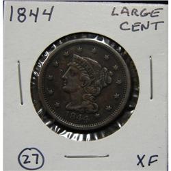 1844 BRAIDED HAIR LARGE CENT