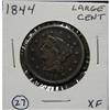 1844 BRAIDED HAIR LARGE CENT
