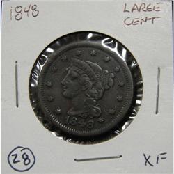 1848 BRAIDED HAIR LARGE CENT