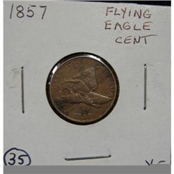 1857 FLYING EAGLE CENT