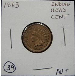 1863 INDIAN HEAD CENT