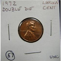 1972 DOUBLE DIE LINCOLN CENT