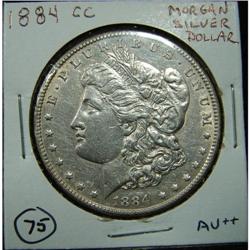 1884-CC MORGAN SILVER DOLLAR