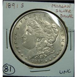 1891-S MORGAN SILVER DOLLAR