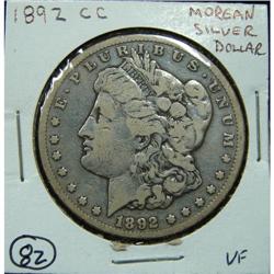 1892-CC MORGAN SILVER DOLLAR