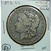 Image 1 : 1892-CC MORGAN SILVER DOLLAR