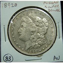 1892-O MORGAN SILVER DOLLAR