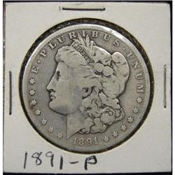 1891 MORGAN SILVER DOLLAR
