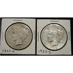 1922-S PEACE DOLLARS