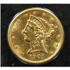 Image 2 : 1901 $5 U.S. LIBERTY GOLD COIN