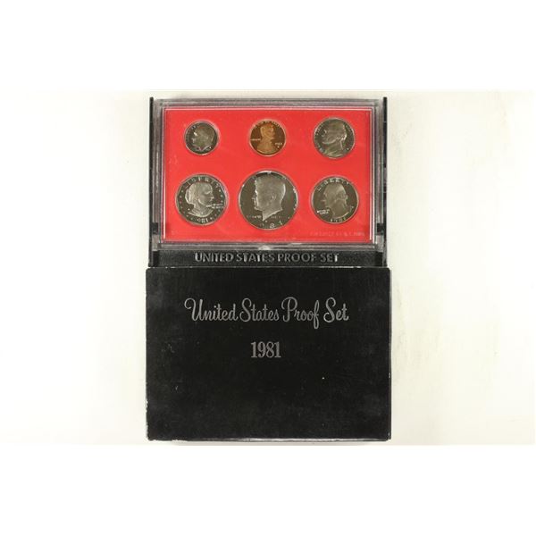 1981 US PROOF SET (WITH BOX)