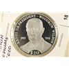 Image 1 : 2000 LIBERIA SILVER PROOF $20 WOODROW WILSON