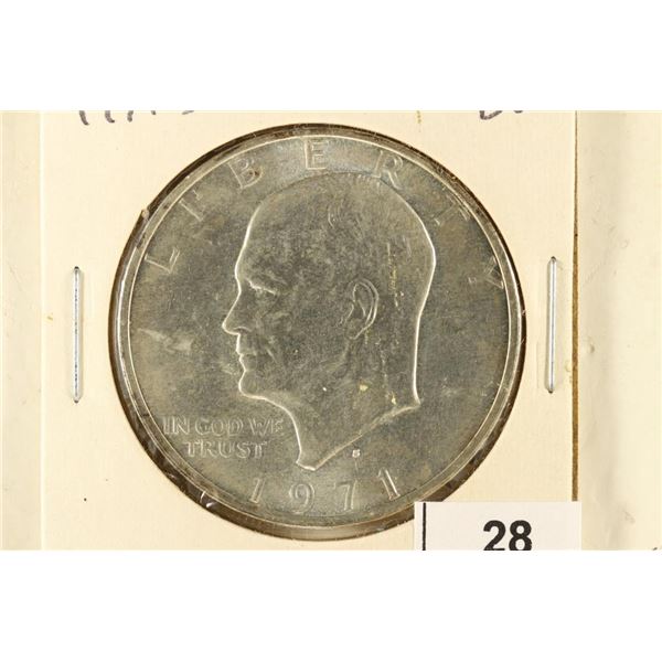 1971-S IKE SILVER DOLLAR BRILLIANT UNC