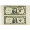 Image 1 : 2-1957-B $1 SILVER CERTIFICATES BLUE SEALS