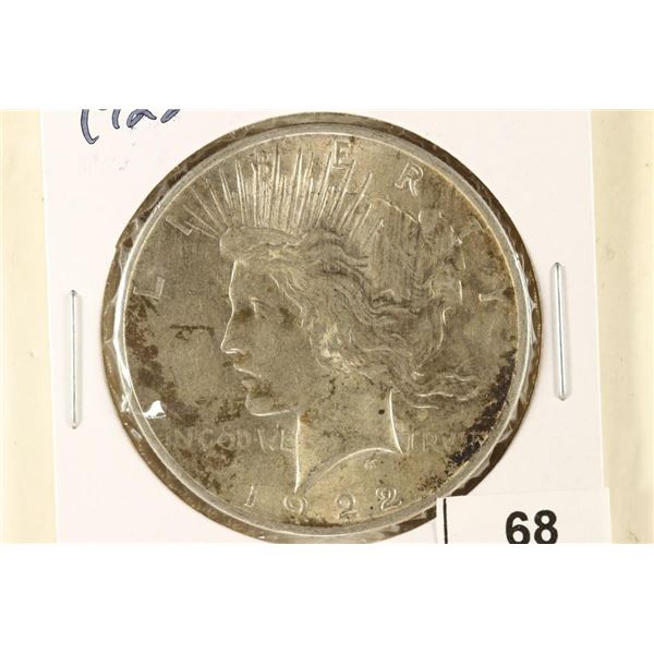 1922 PEACE SILVER DOLLAR