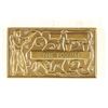 Image 1 : 1 1/4'' X 2 1/4'' BRONZE ISRAEL INGOT "THE TORAH"