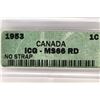 Image 3 : 1953 CANADA NO STRAP CENT ICG MS66RD