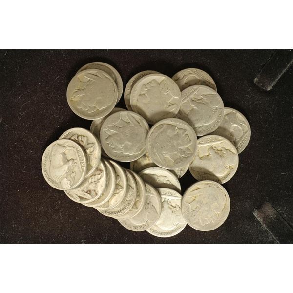 25-UNDATED BUFFALO NICKELS