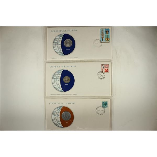 3-LIMITED EDITION COINS OF ALL NATIONS BY THE