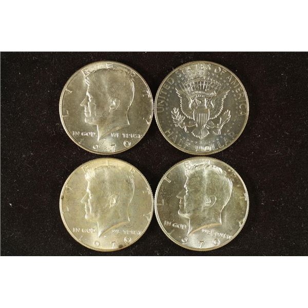 4-1970-D 40% SILVER JOHN F. KENNEDY HALVES