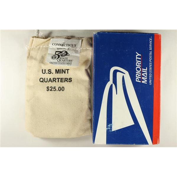 $25 US MINT SEALED BAG OF 1999-P CONNECTICUT