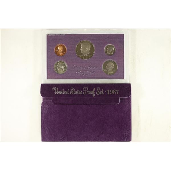 1987 US PROOF SET (WITH BOX)