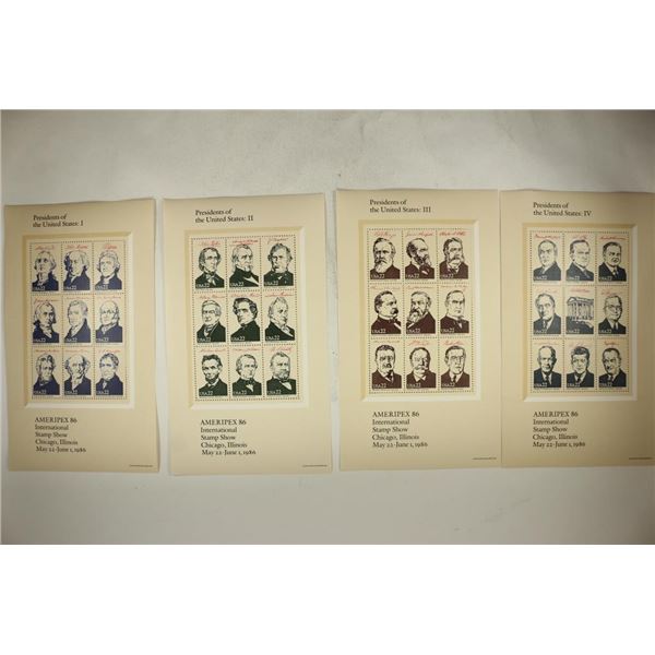 AMERIPEX 86 PRESIDENTS OF THE UNITED STATES