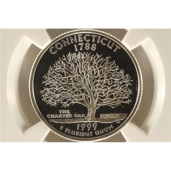 1999-S SILVER CONNECTICUT QUARTER NGC PF69
