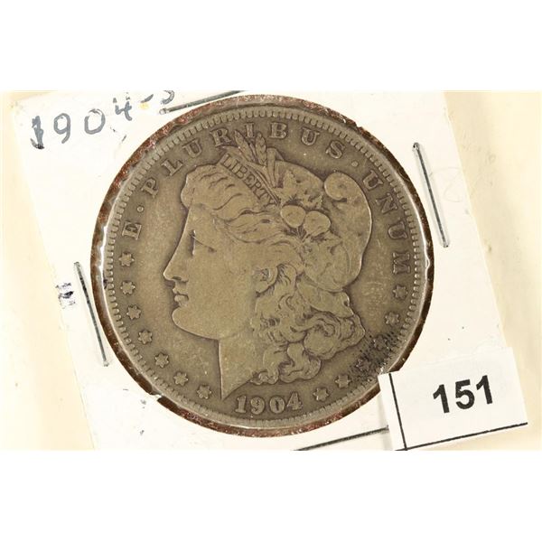 1904-S MORGAN SILVER DOLLAR BETTER DATE