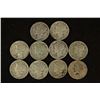 Image 1 : 10 ASSORTED 1940'S MERCURY DIMES