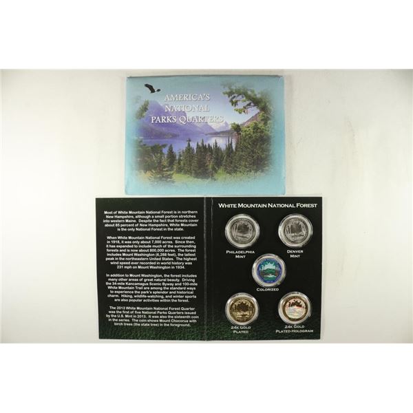 2013 WHITE MOUNTAIN  NATIONAL PARK QUARTERS SET