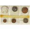 Image 2 : 1964 MEXICO 6 COIN UNC SET WITH .100 SILVER PESO