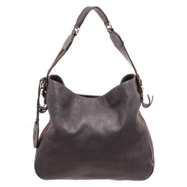 Authentic Gucci Leather Messenger Bag