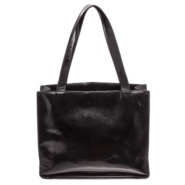 Authentic Chanel Patent Leather Tote