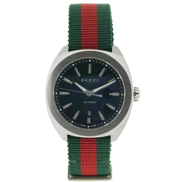 Authentic Gucci Black Dial Stainless Steel Watch