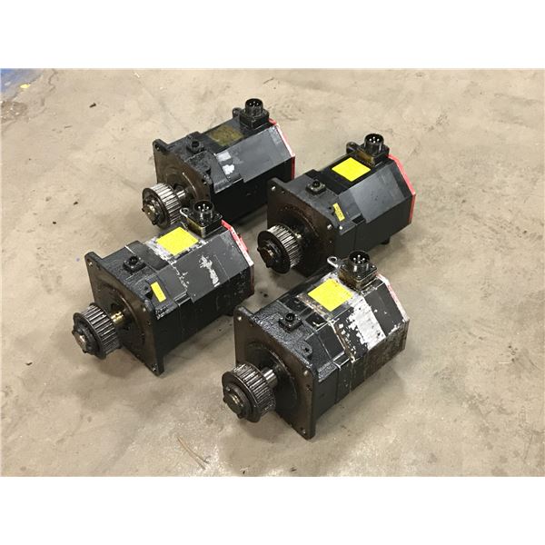 LOT OF (4) FANUC A06B-0243-B400 AC SERVO MOTOR