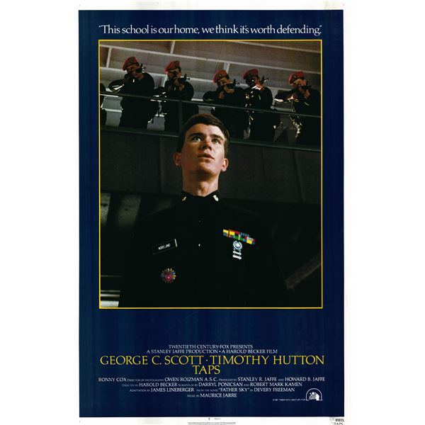 Taps 1981 original vintage movie poster