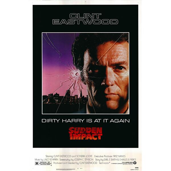 Sudden Impact 1983 original vintage one sheet movie poster